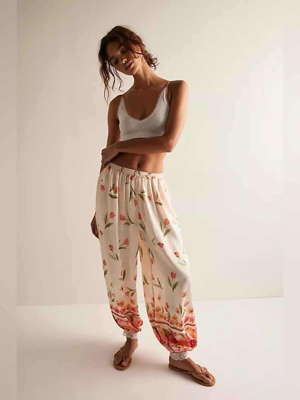 Free People Slip Into Something Pants in Ivory